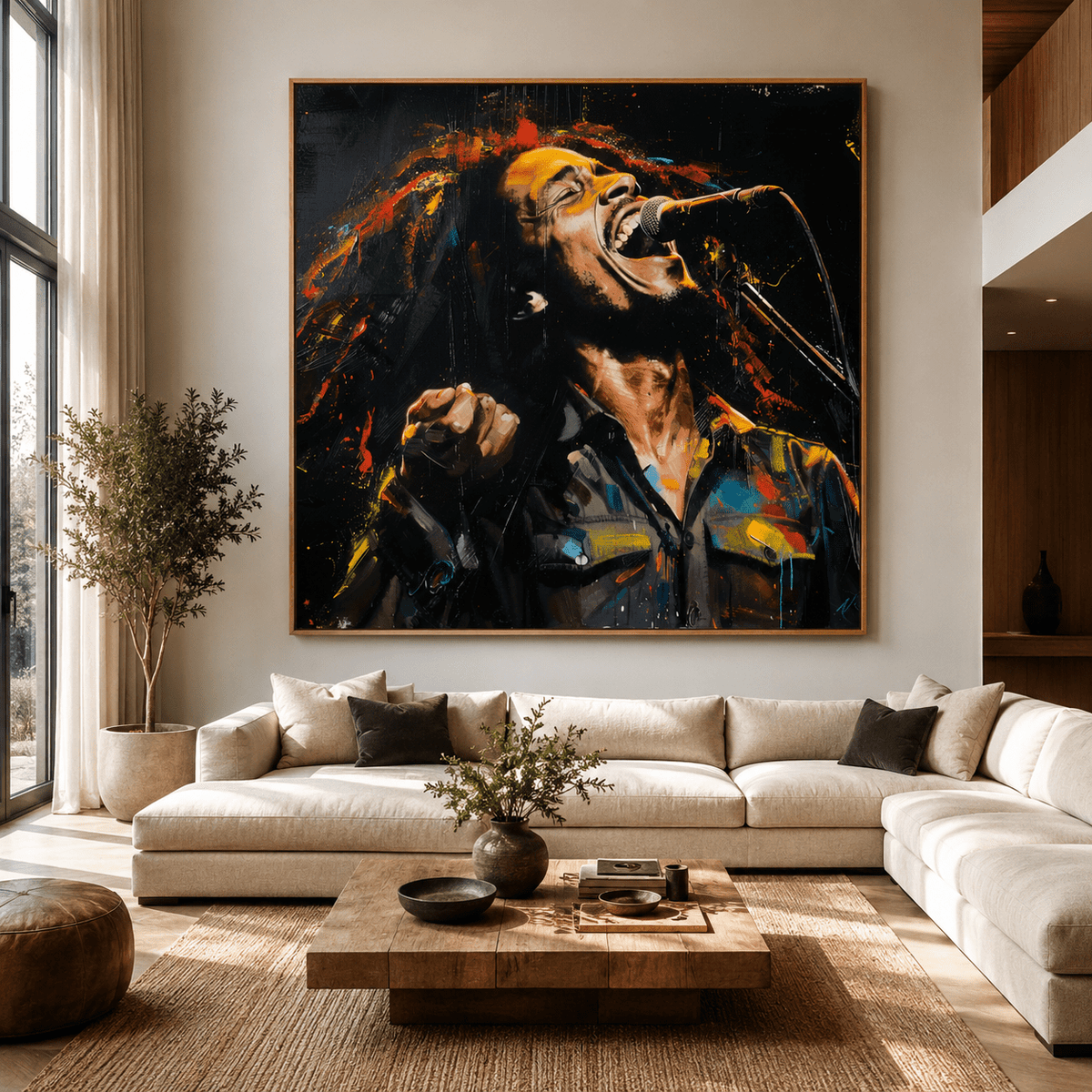 Reggae Singer Wall Art Painting — Original Painting by Rossetti Art