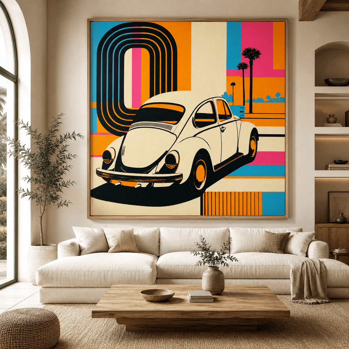 Retro Car Wall Art Canvas Print — Cruiser by Rossetti Art