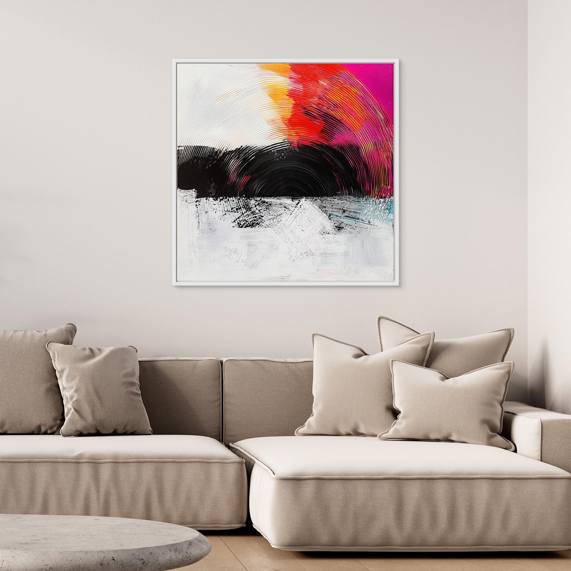 Canvas Print: Radiant Echo - Vibrant Canvas Wall Art