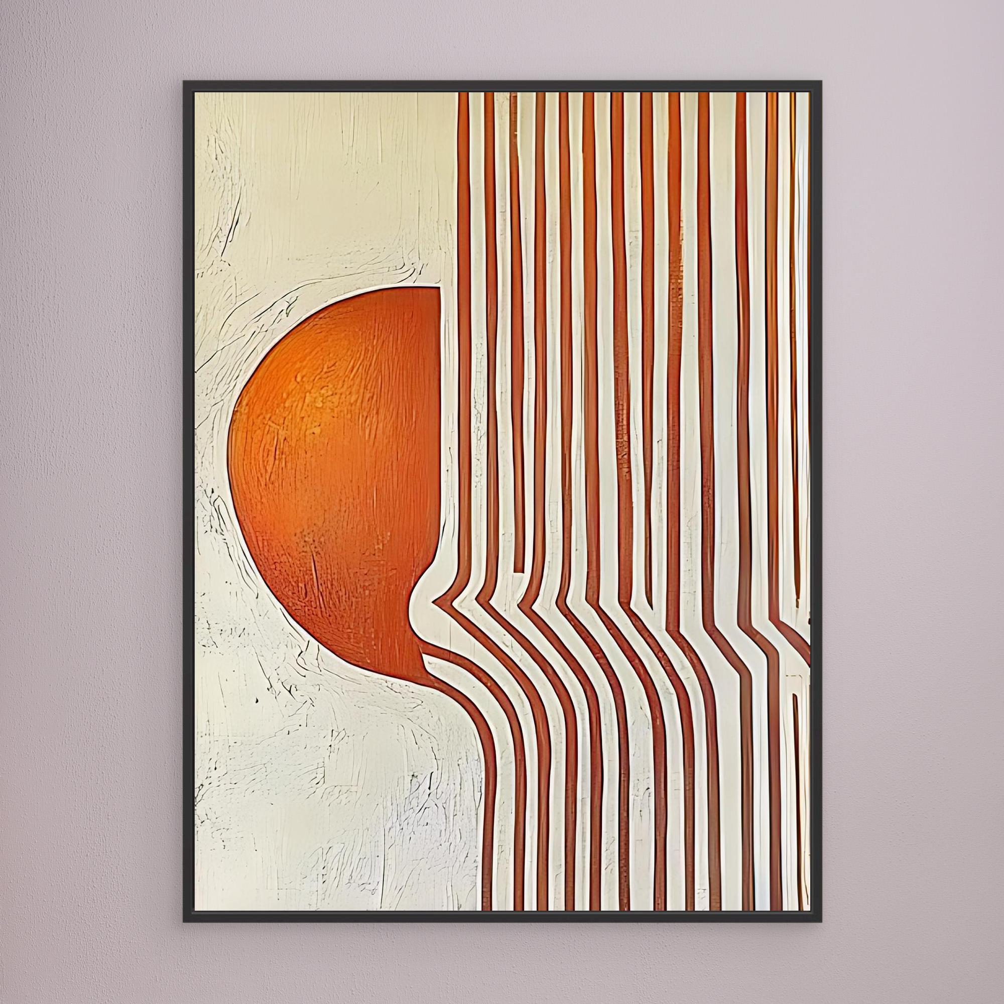 Canvas Print: "Modern Flow" – Minimalist Geometric Abstract Art