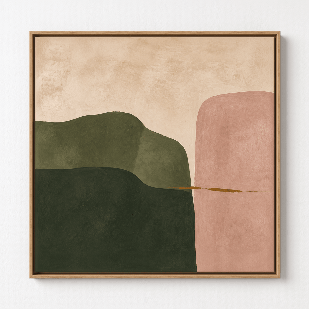 Abstract landscape wall art – Golden Seam by Rossetti Art