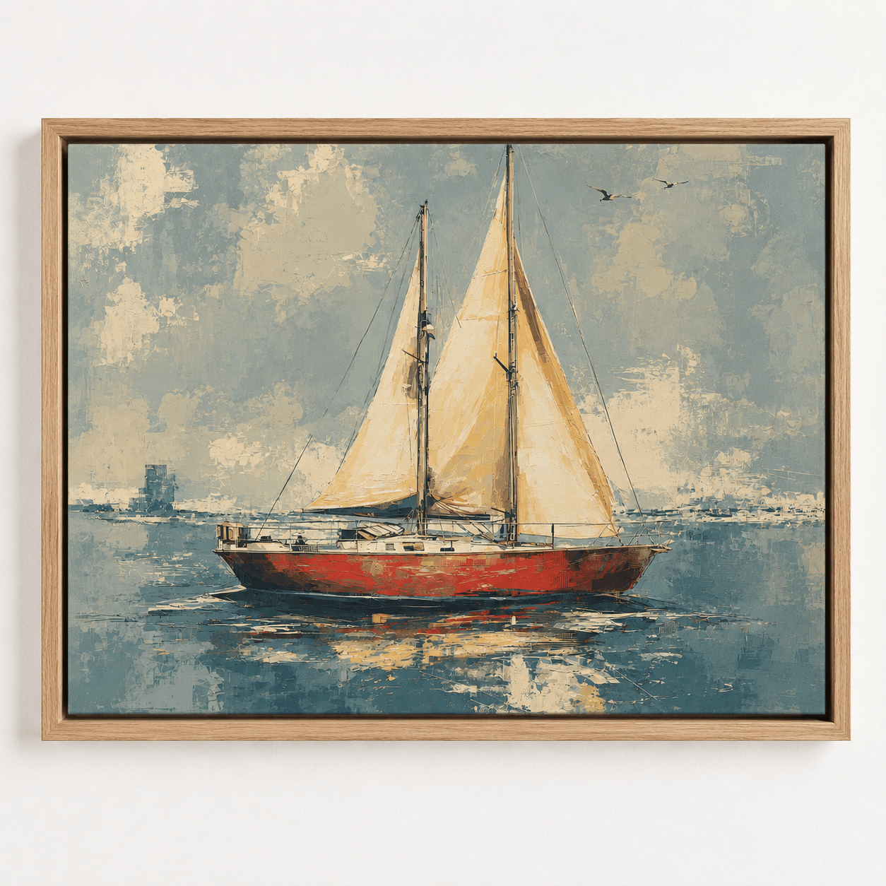 Sailboat Wall Art Canvas Print — Fair Wind by Rossetti Art