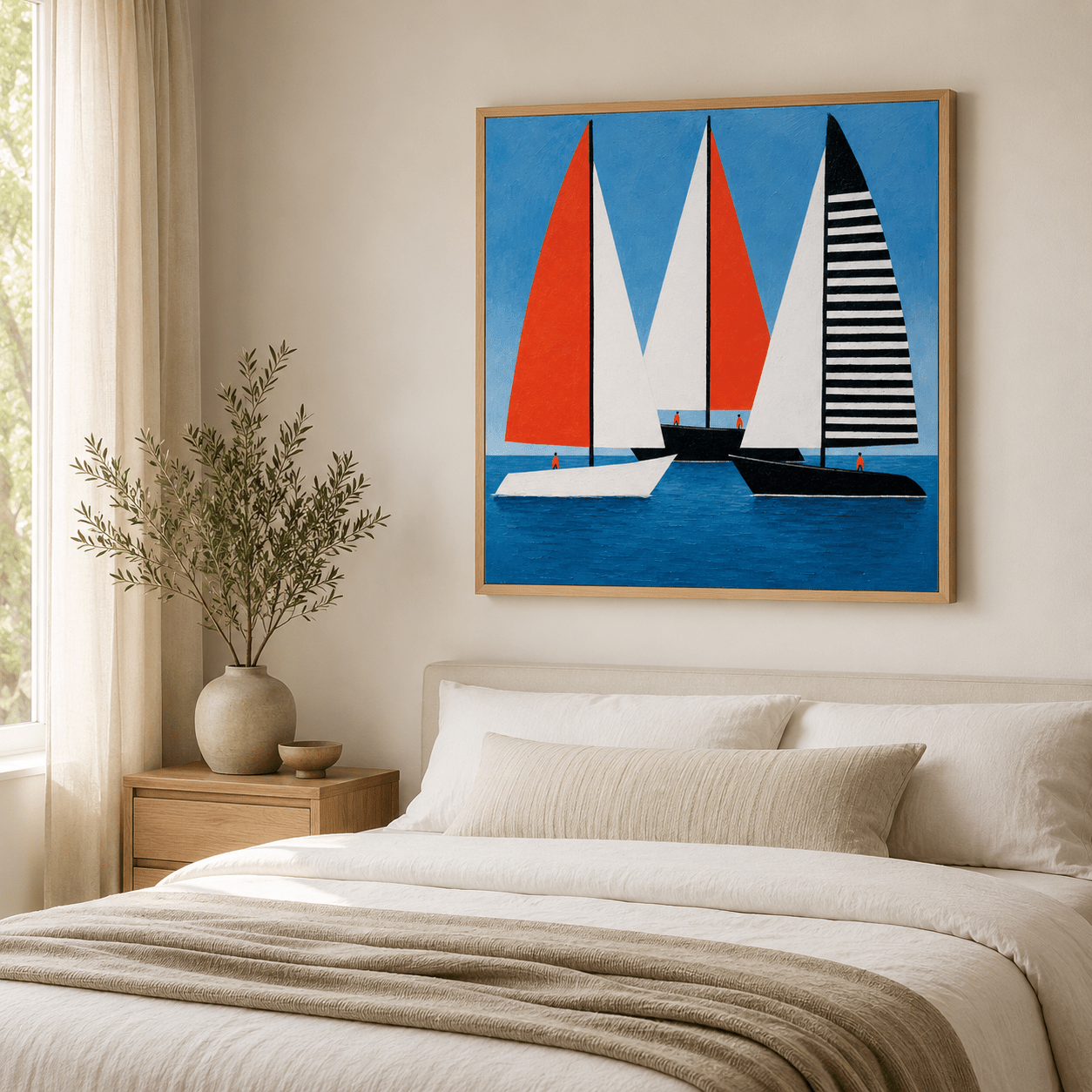 Sailing Wall Art Canvas Print — Regatta by Rossetti Art