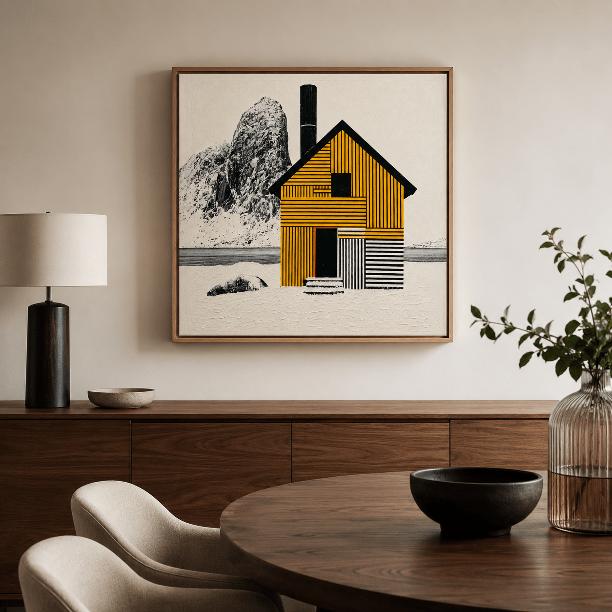Scandi Wall Art Canvas Print — Solitude by Rossetti Art