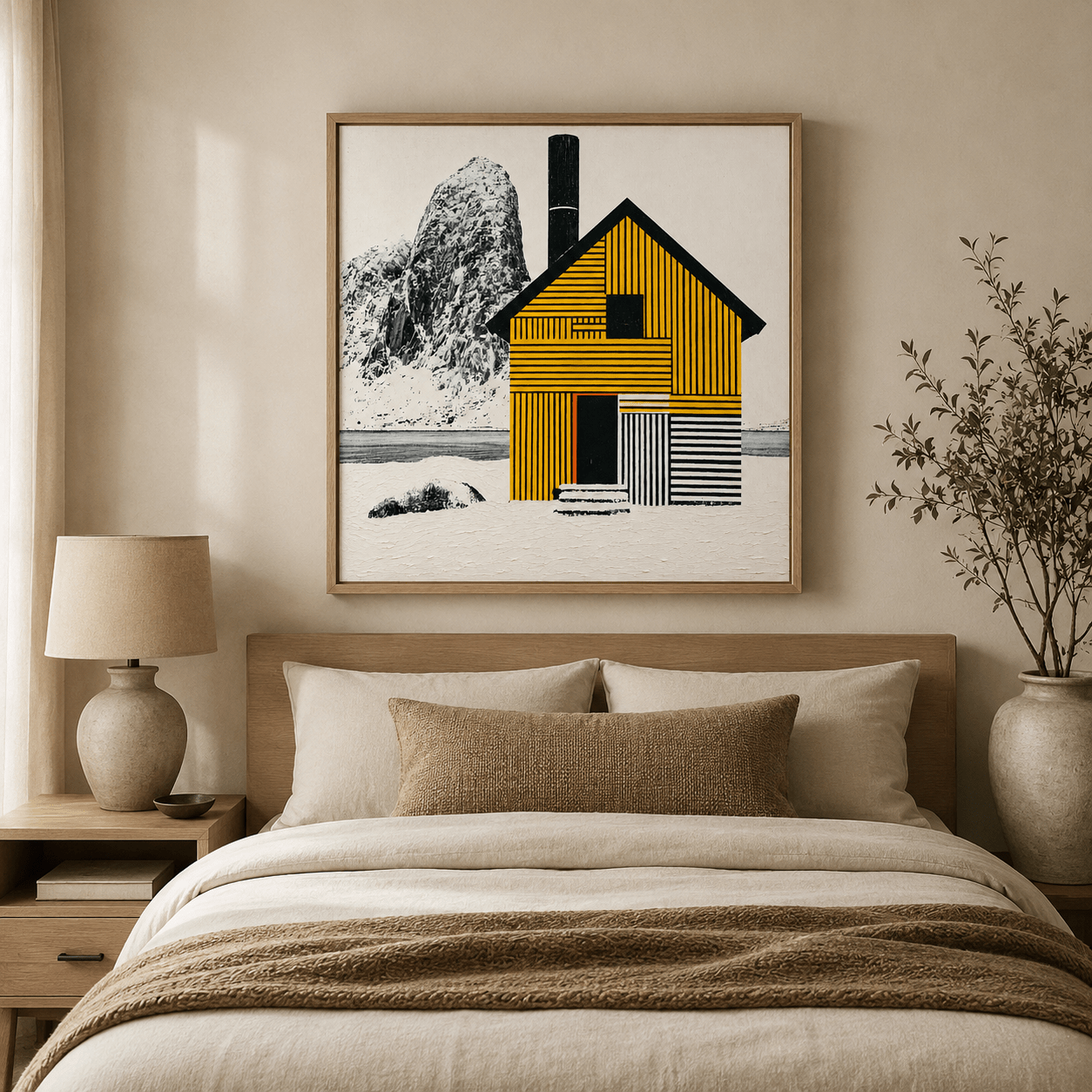 Scandi Wall Art Canvas Print — Solitude by Rossetti Art