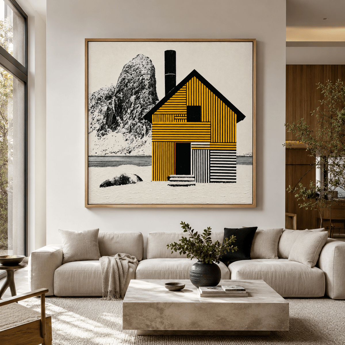 Scandi Wall Art Canvas Print — Solitude by Rossetti Art