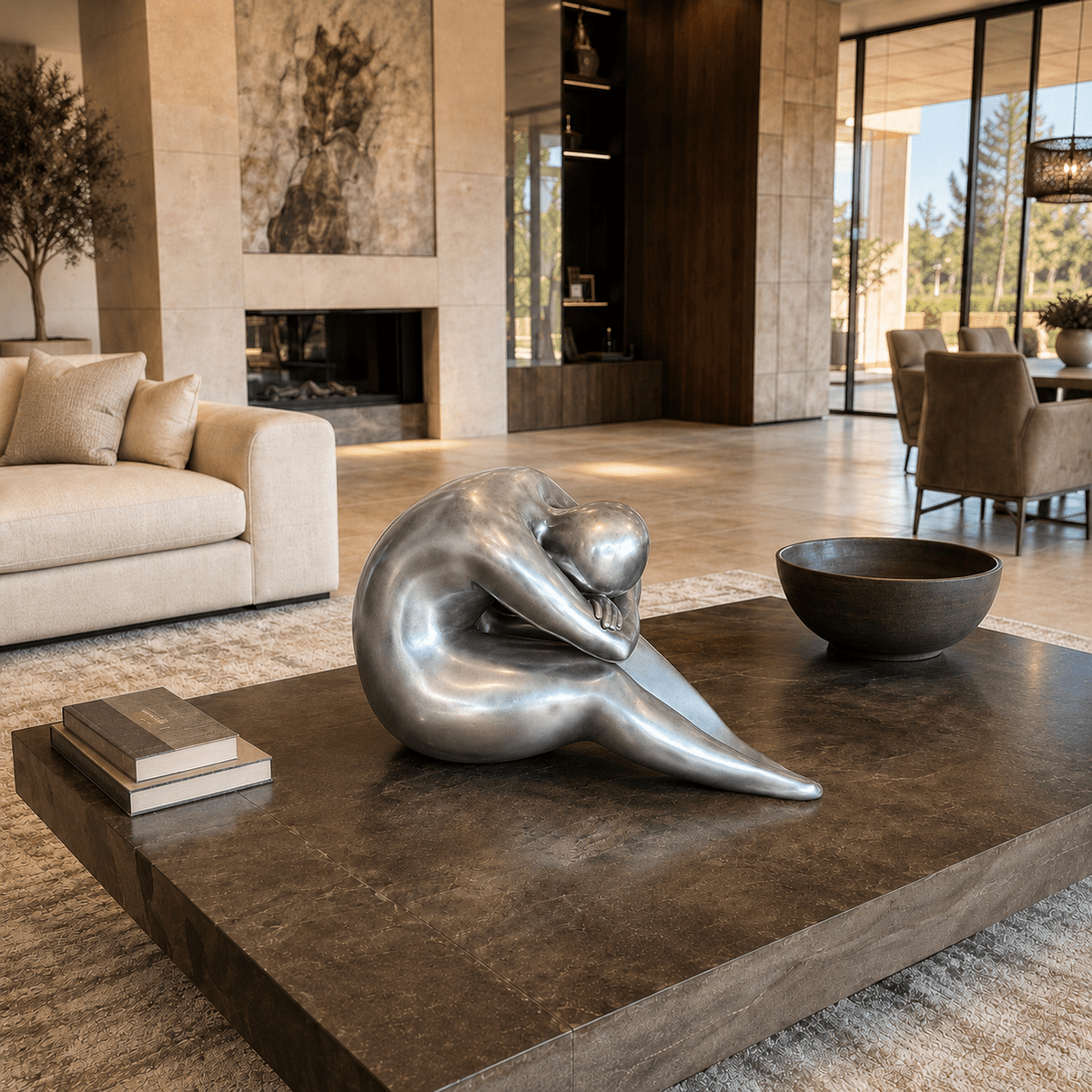 Seated Figure Sculpture