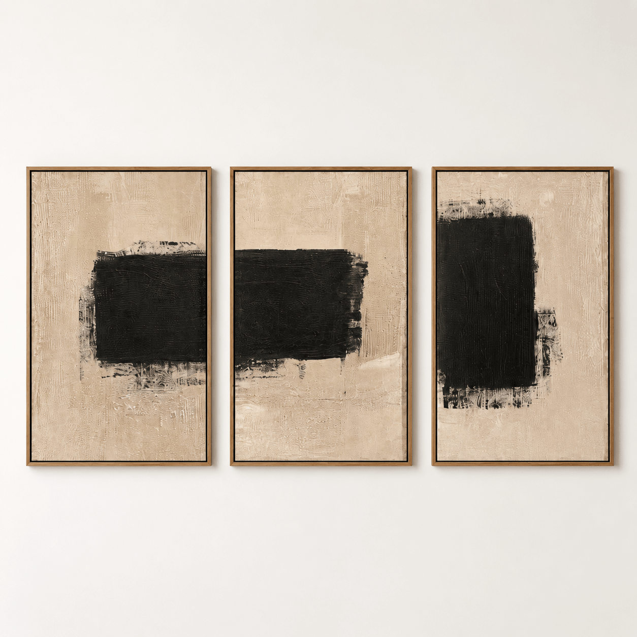 Set of 3 Original Paintings — Drift by Rossetti Art