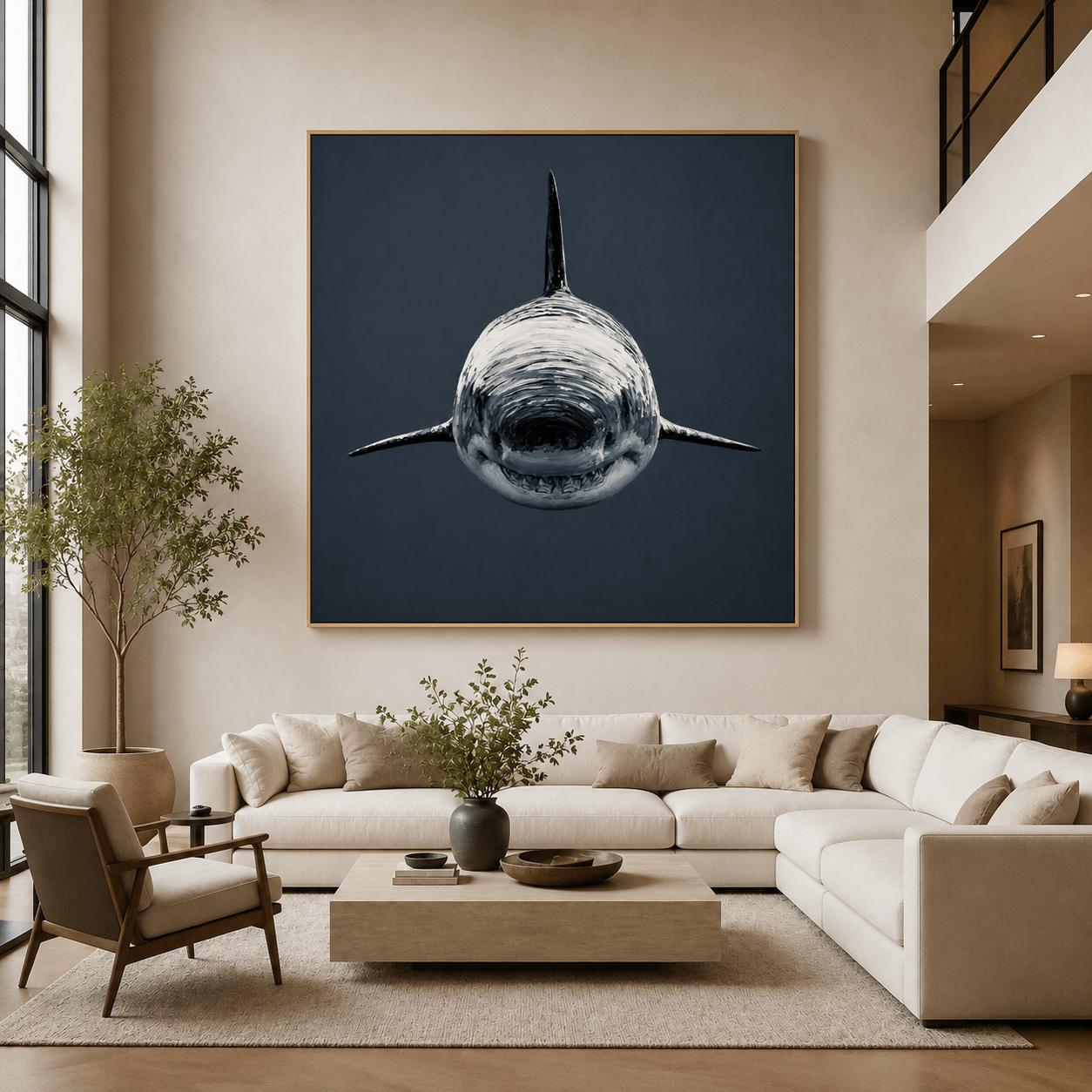 Shark Wall Art Canvas Print — Apex by Rossetti Art