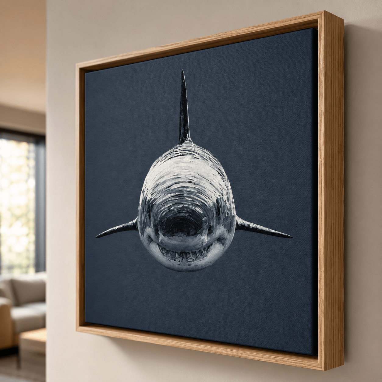 Shark Wall Art Canvas Print — Apex by Rossetti Art