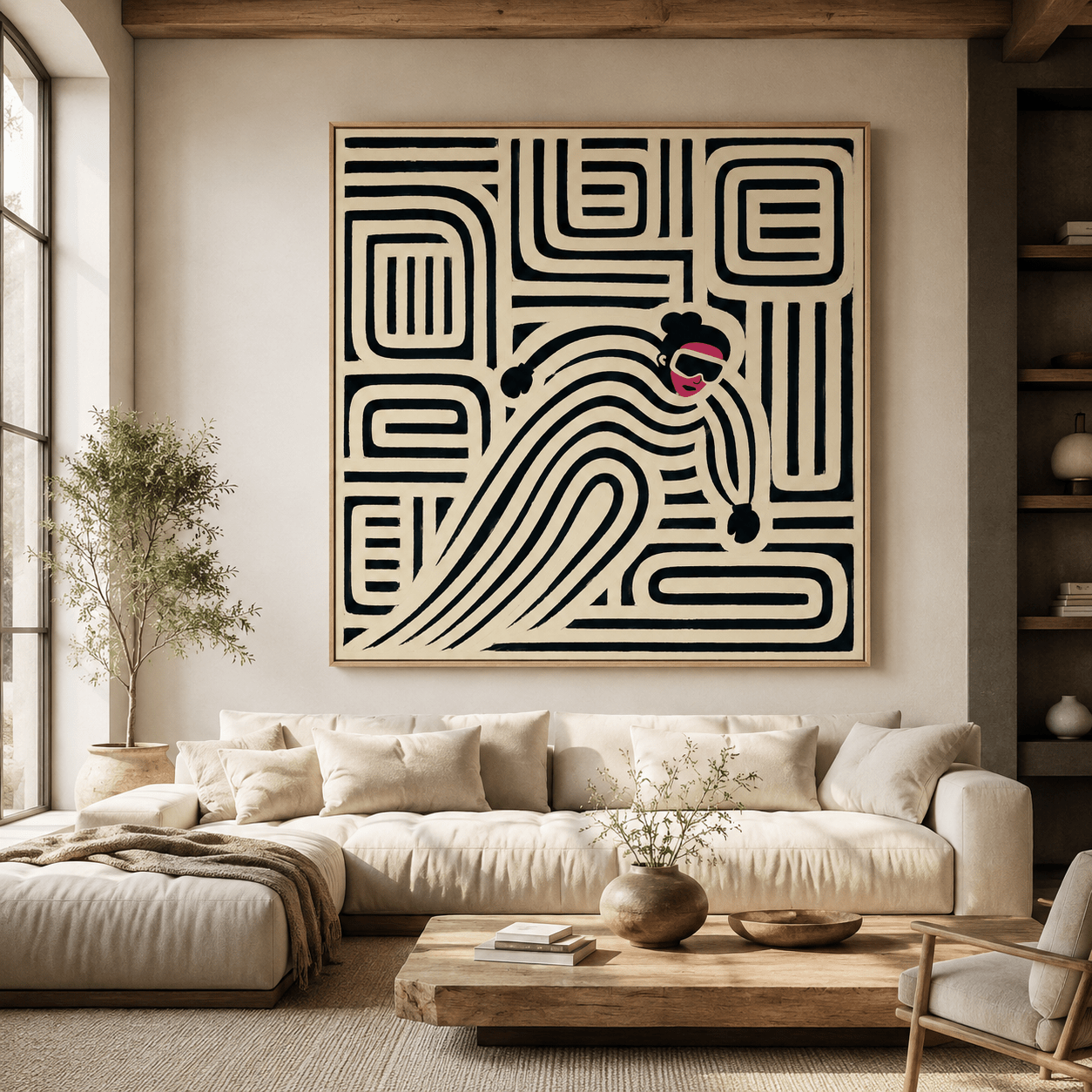 Ski Wall Art Canvas Print — Flow State | Rossetti Art