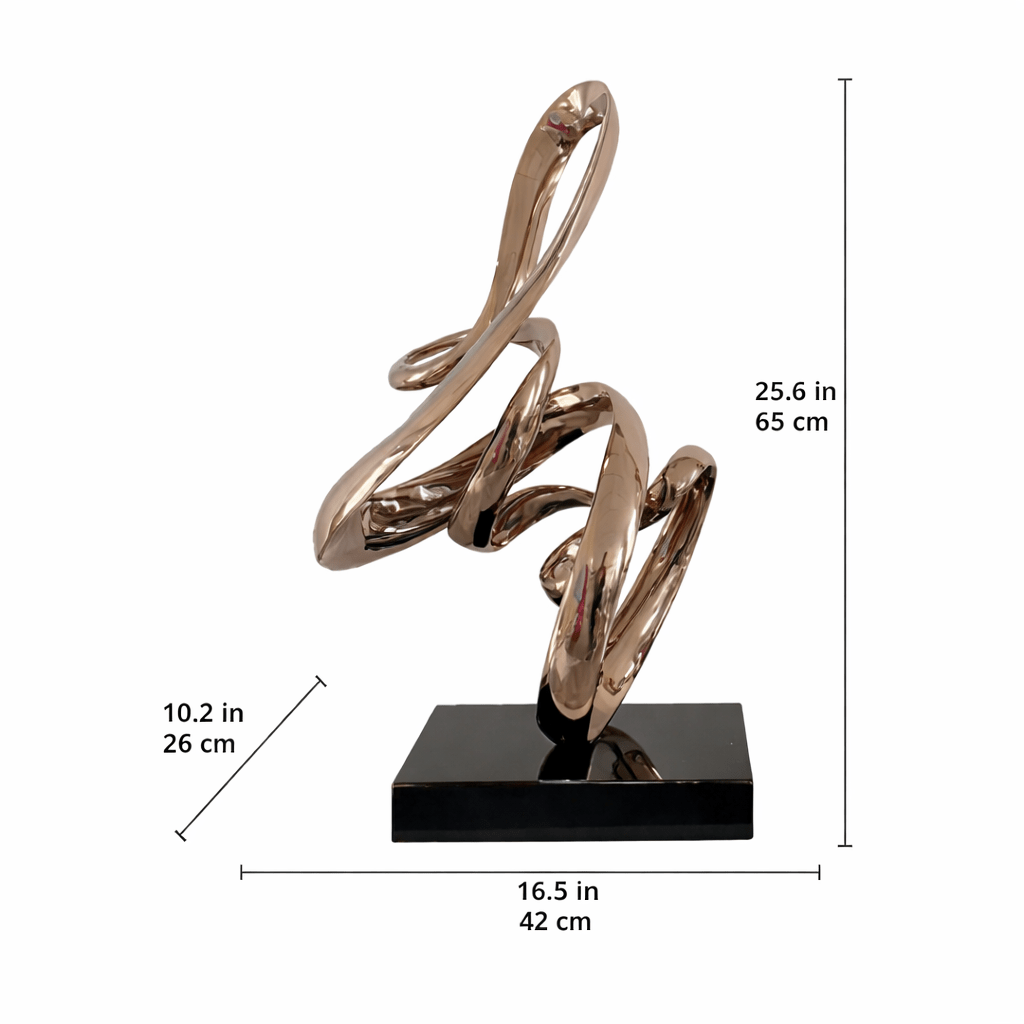 Stainless Steel Abstract Sculpture -Eternal Loop in Metal