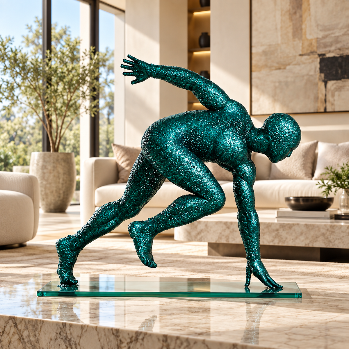 Stainless Steel Sculpture - First Stride by Rossetti Art