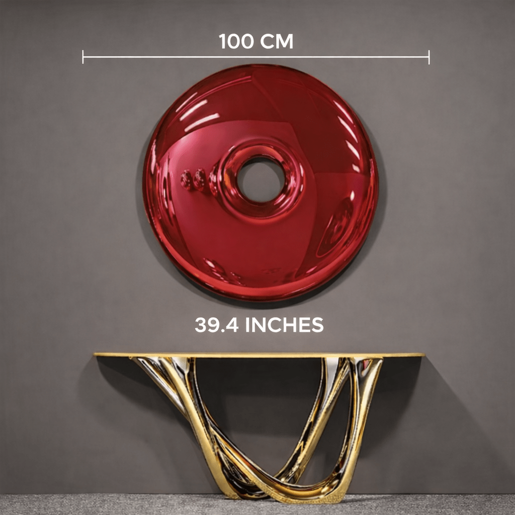 Stainless Steel Wall Sculpture – Silver Orbit | Rossetti Art