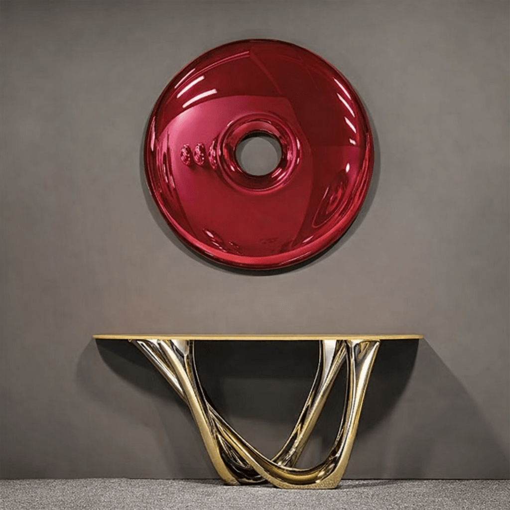 Stainless Steel Wall Sculpture – Silver Orbit | Rossetti Art