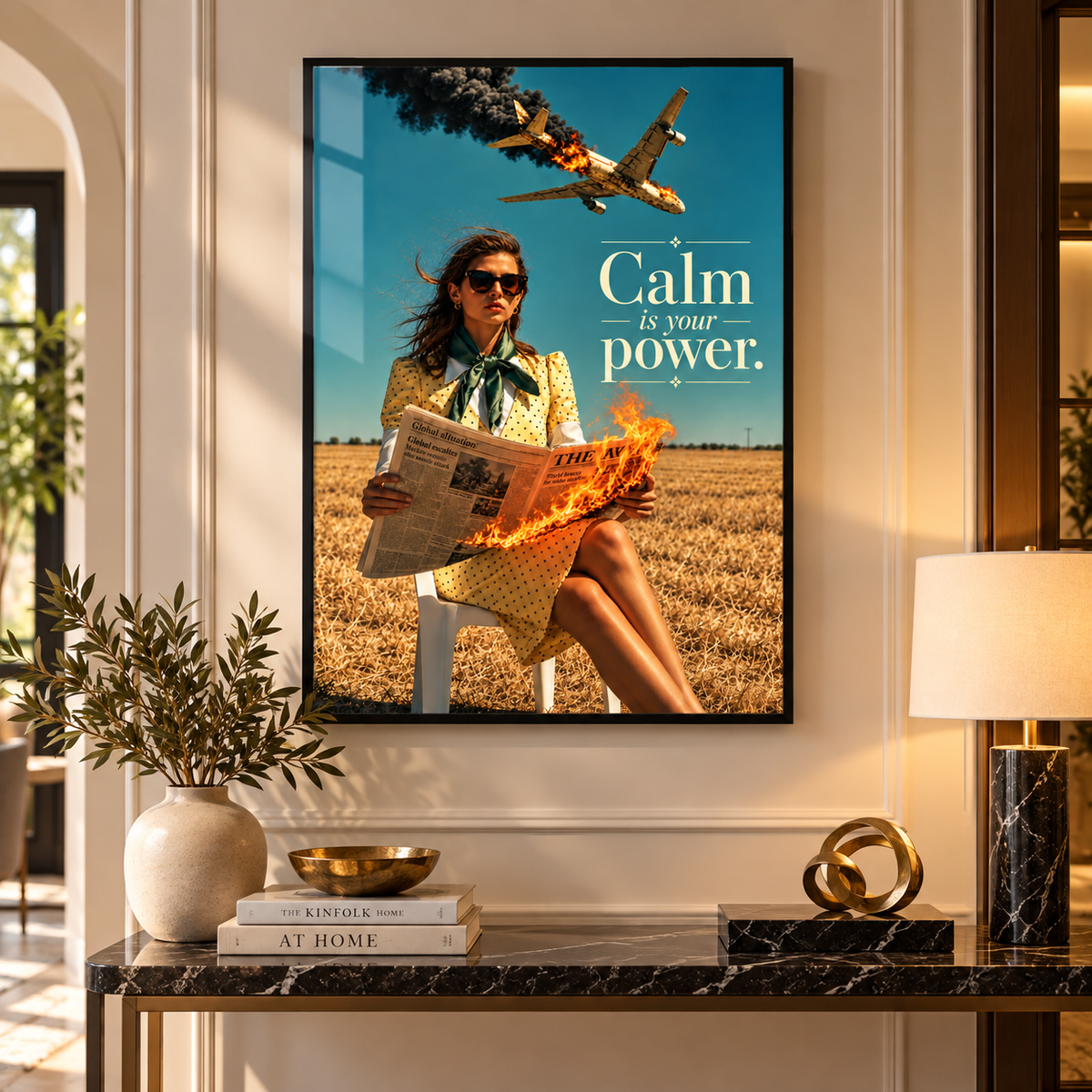 Statement Wall Art – Calm Is Your Power by Rossetti Art