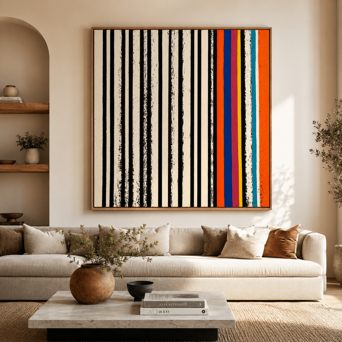 Stripe Painting Canvas Print — Rhythm Section by Rossetti Art