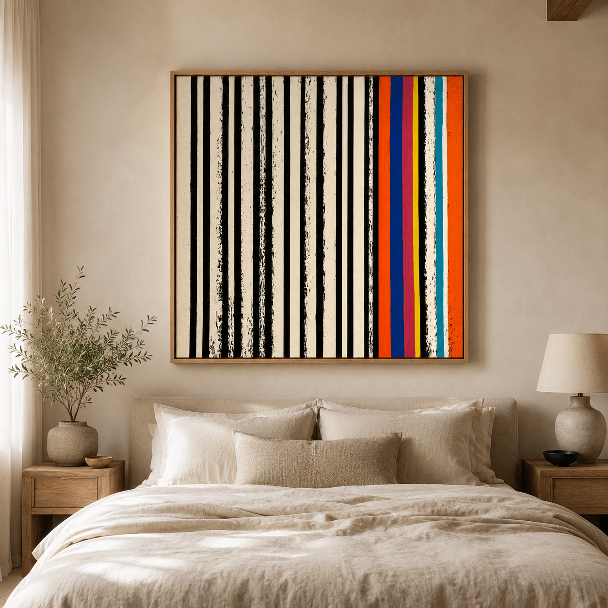 Stripe Painting Canvas Print — Rhythm Section by Rossetti Art