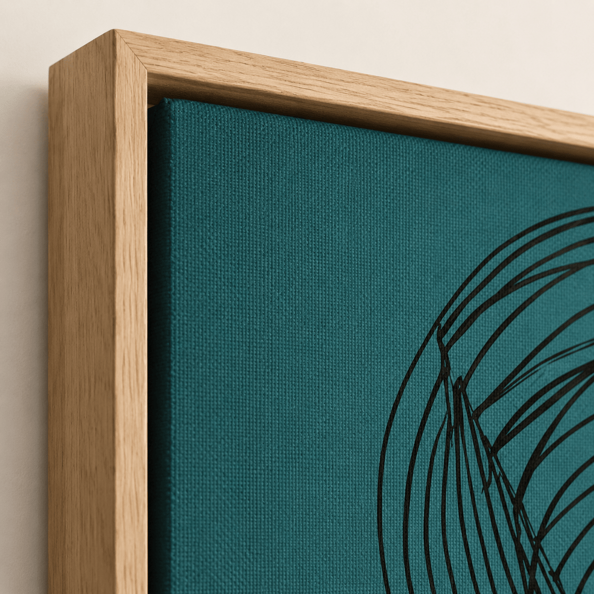 Teal Wall Art Canvas Print — Teal Vogue by Rossetti Art
