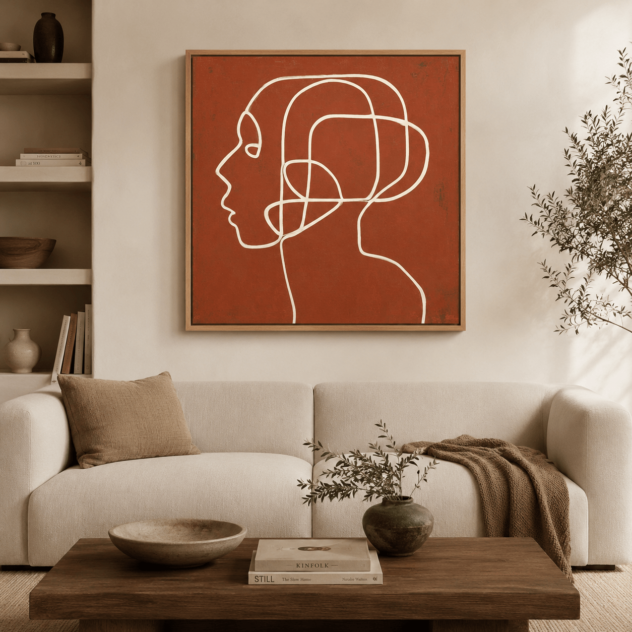 Terracotta Wall Art Canvas Print — Terra Reverie by Rossetti Art