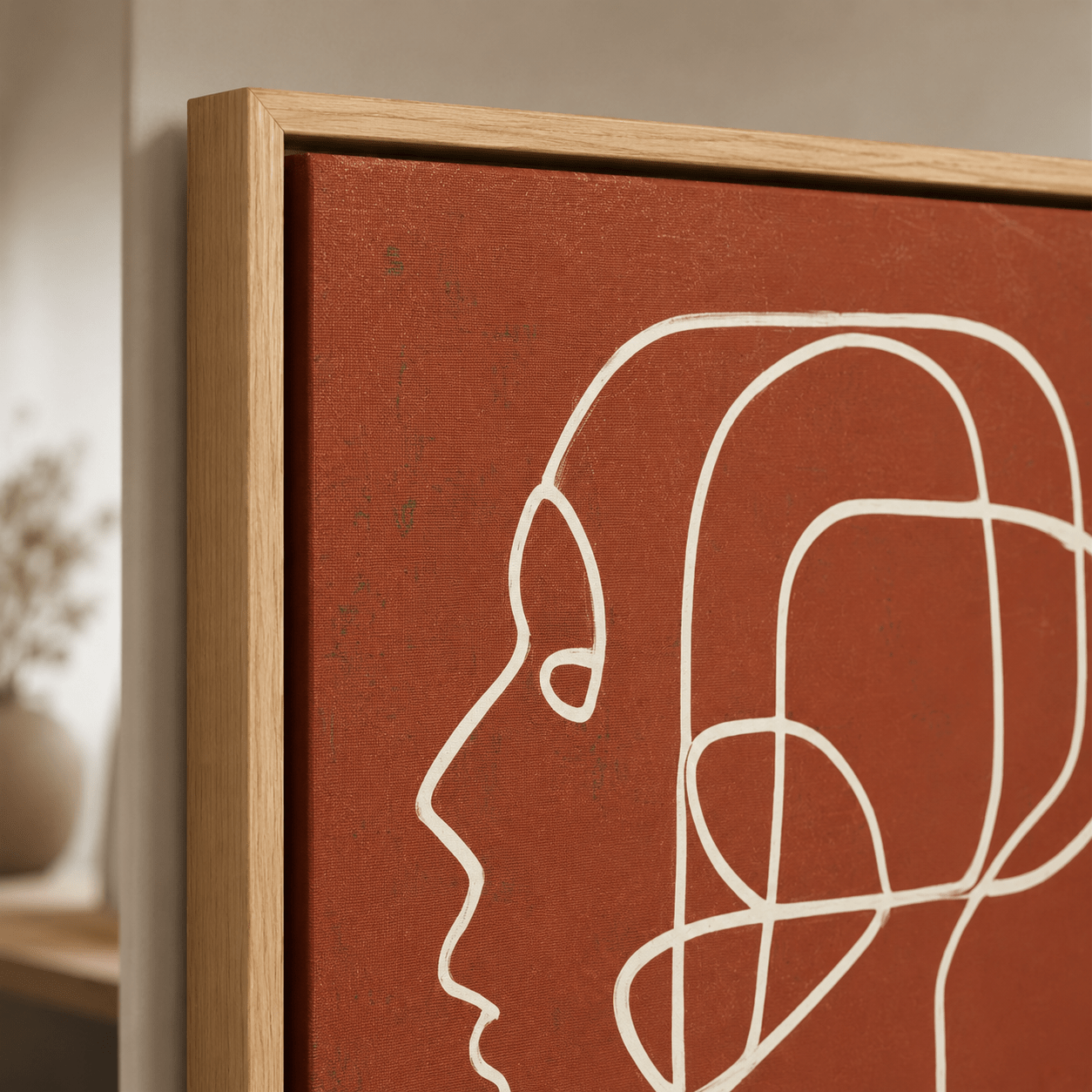 Terracotta Wall Art Canvas Print — Terra Reverie by Rossetti Art