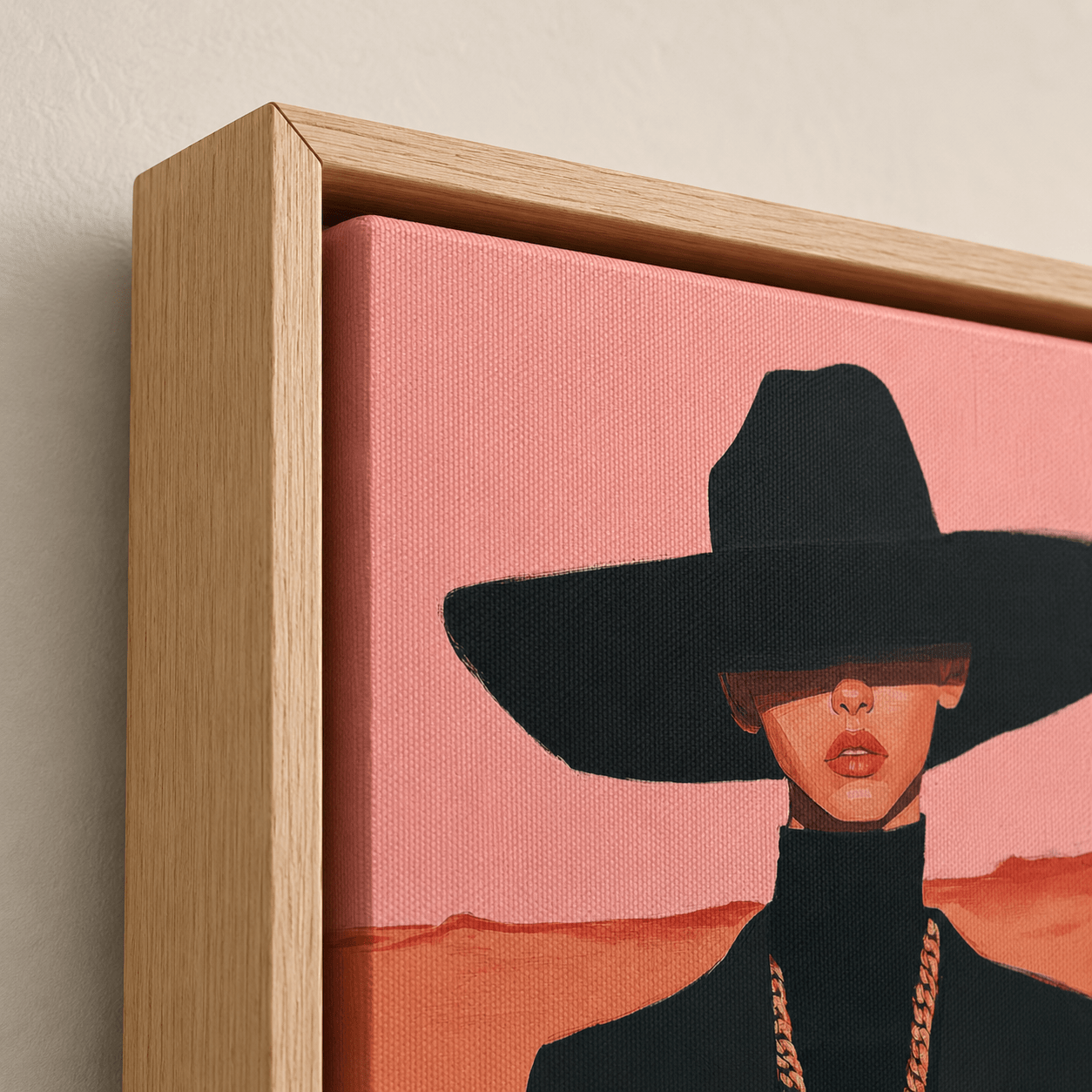 Terracotta Wall Art for Living Room — Mirage | Rossetti Art modern abstract canvas wall art by Rossetti Art – luxury interior design artwork for living room, bedroom, office – canvas-print Entryway Wall Art figurative