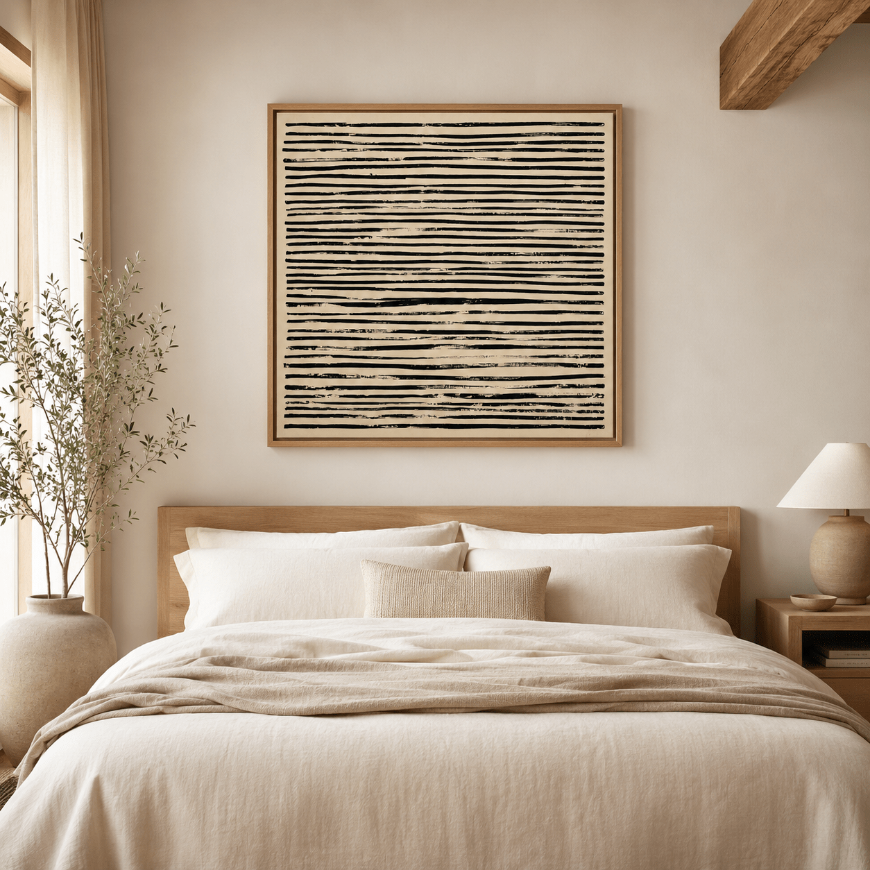 Textured Abstract Art Canvas Print — Strata by Rossetti Art