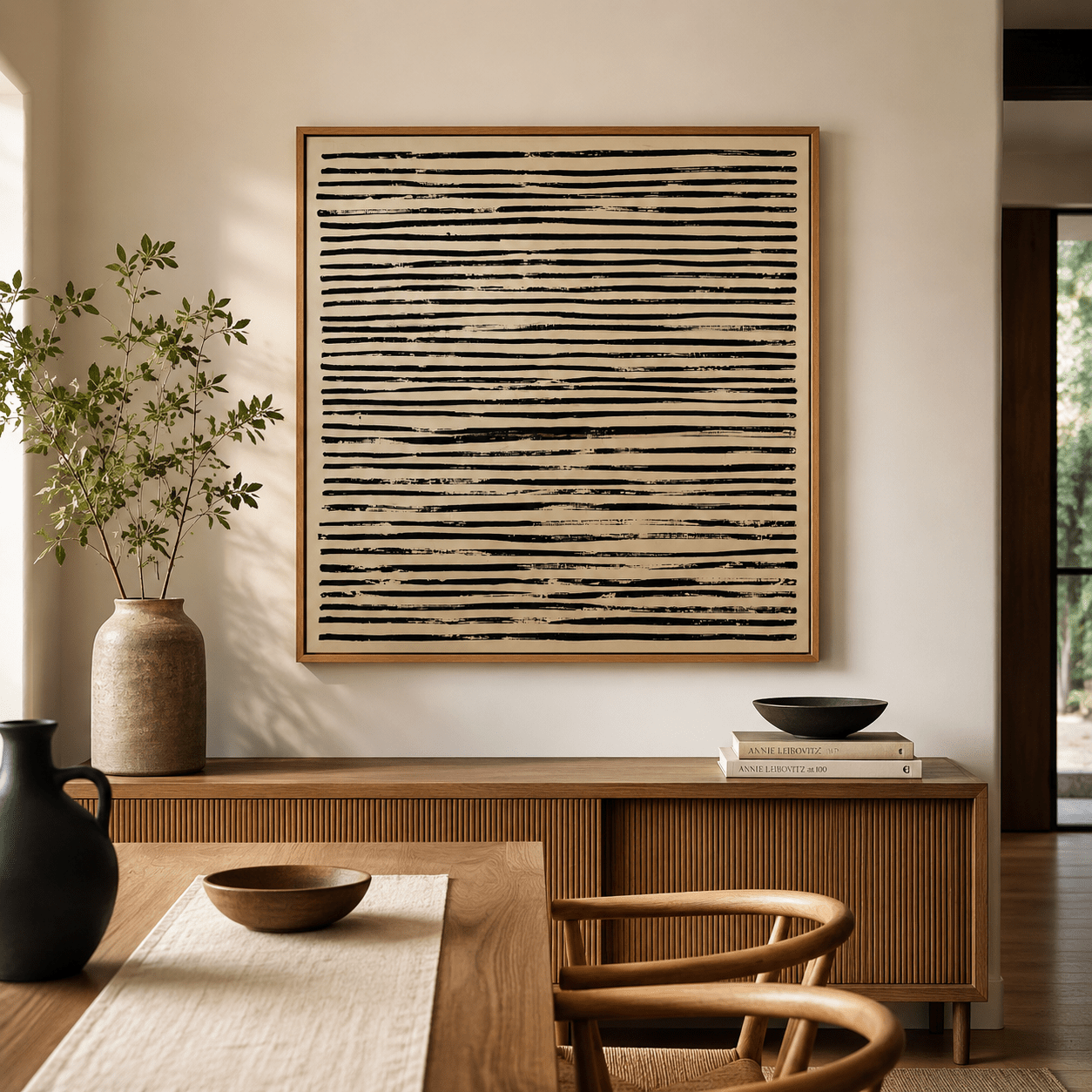 Textured Abstract Art Canvas Print — Strata by Rossetti Art