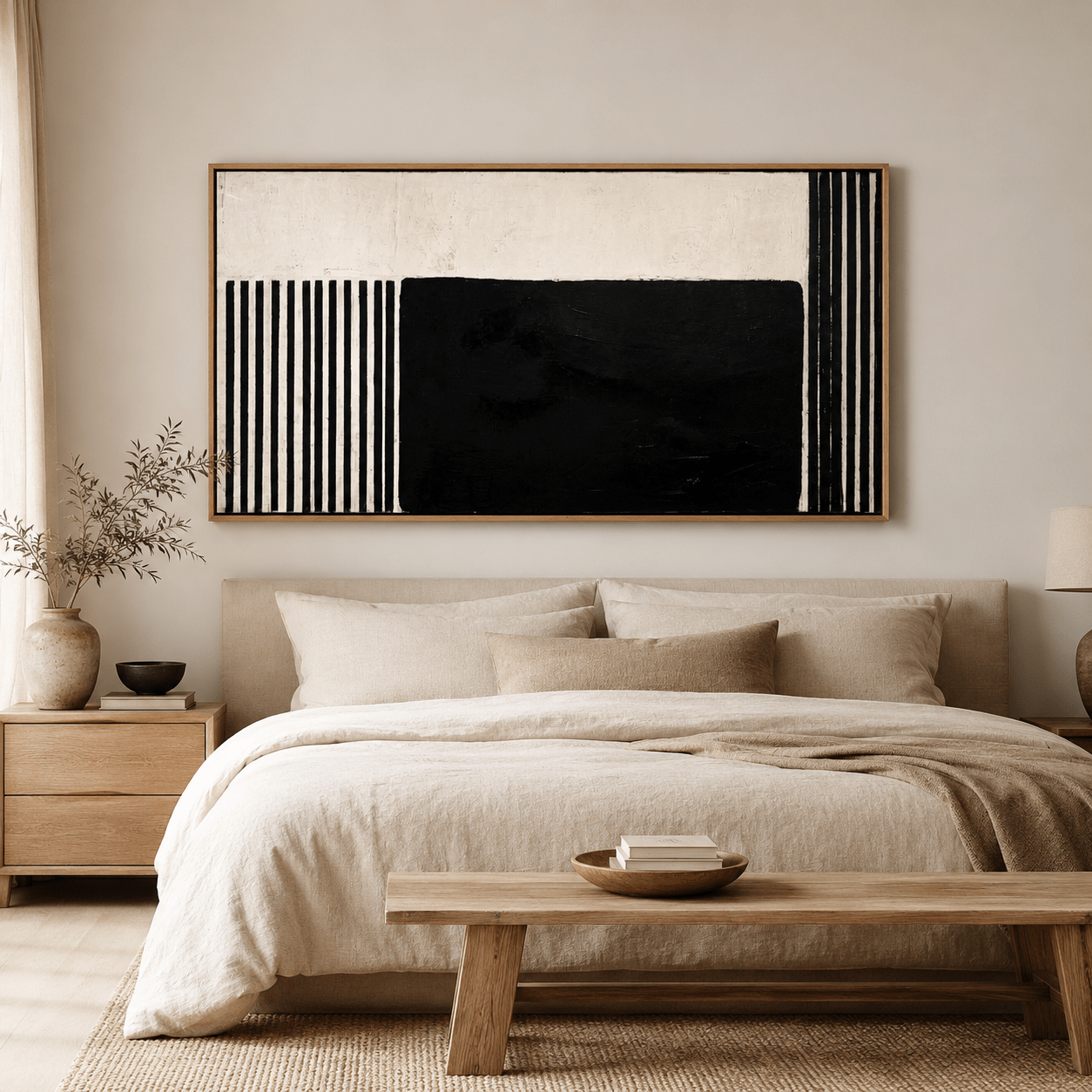 Textured Abstract Wall Art for Living Room Painting — Divide by Rossetti Art