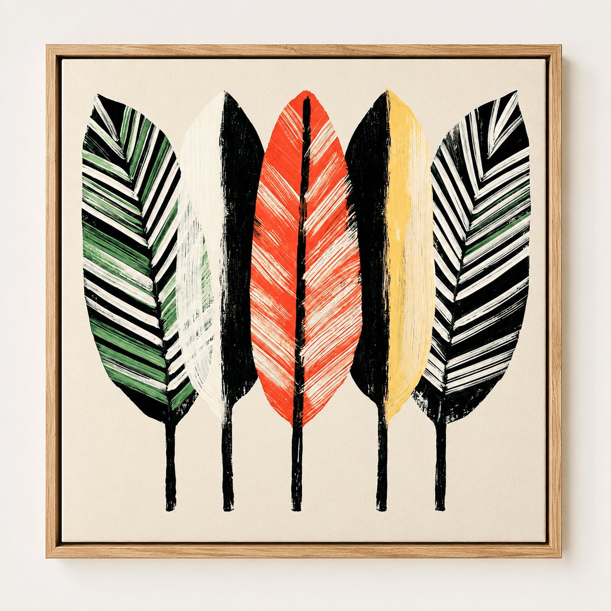 Tropical Wall Art Canvas Print — Plumes by Rossetti Art