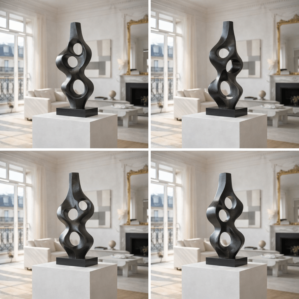 Twisted Abstract Metal Sculpture