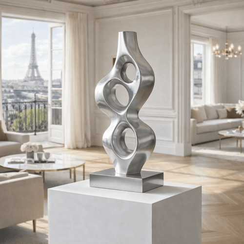 Twisted Abstract Metal Sculpture