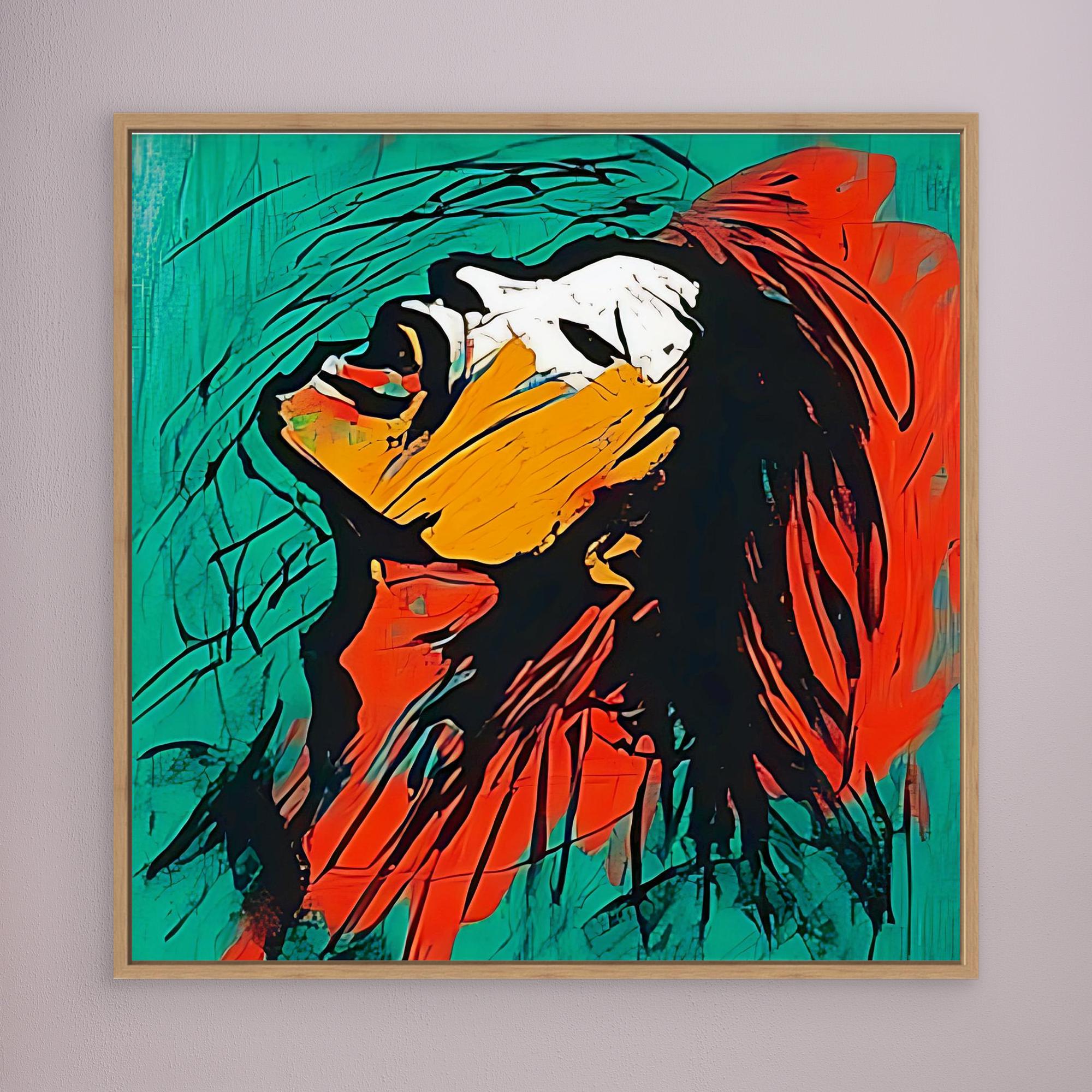 Canvas Print: Unleashed Emotion – Large Canvas Wall Art