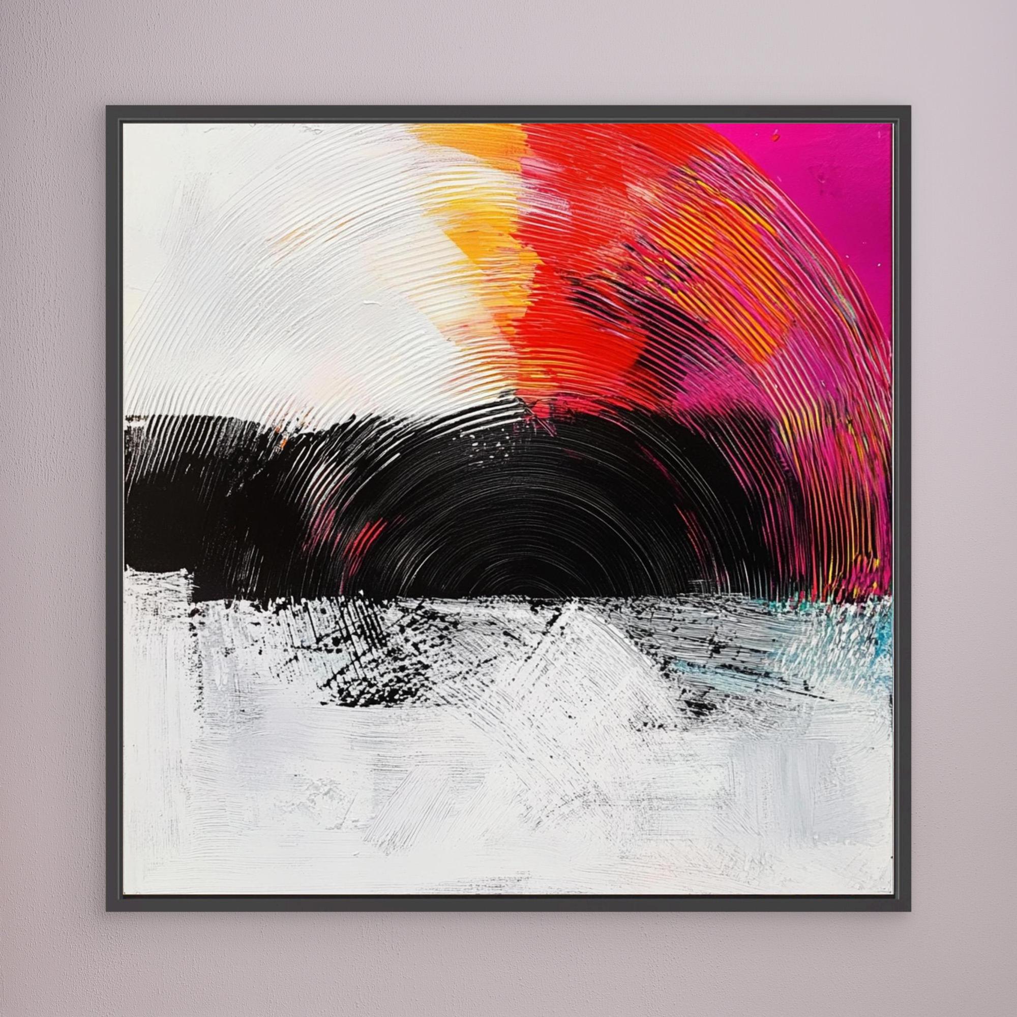 Canvas Print: Radiant Echo - Vibrant Canvas Wall Art