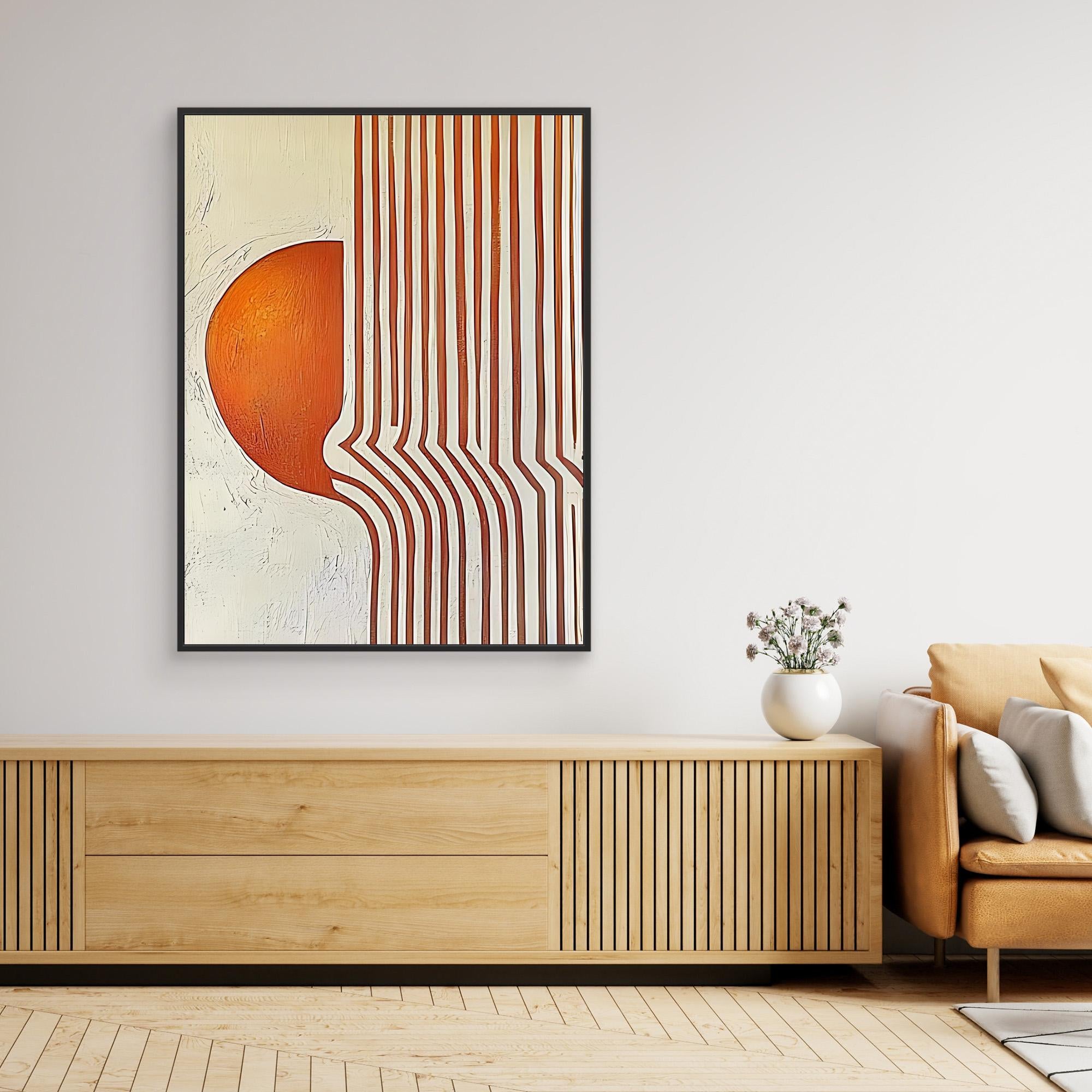 Canvas Print: "Modern Flow" – Minimalist Geometric Abstract Art