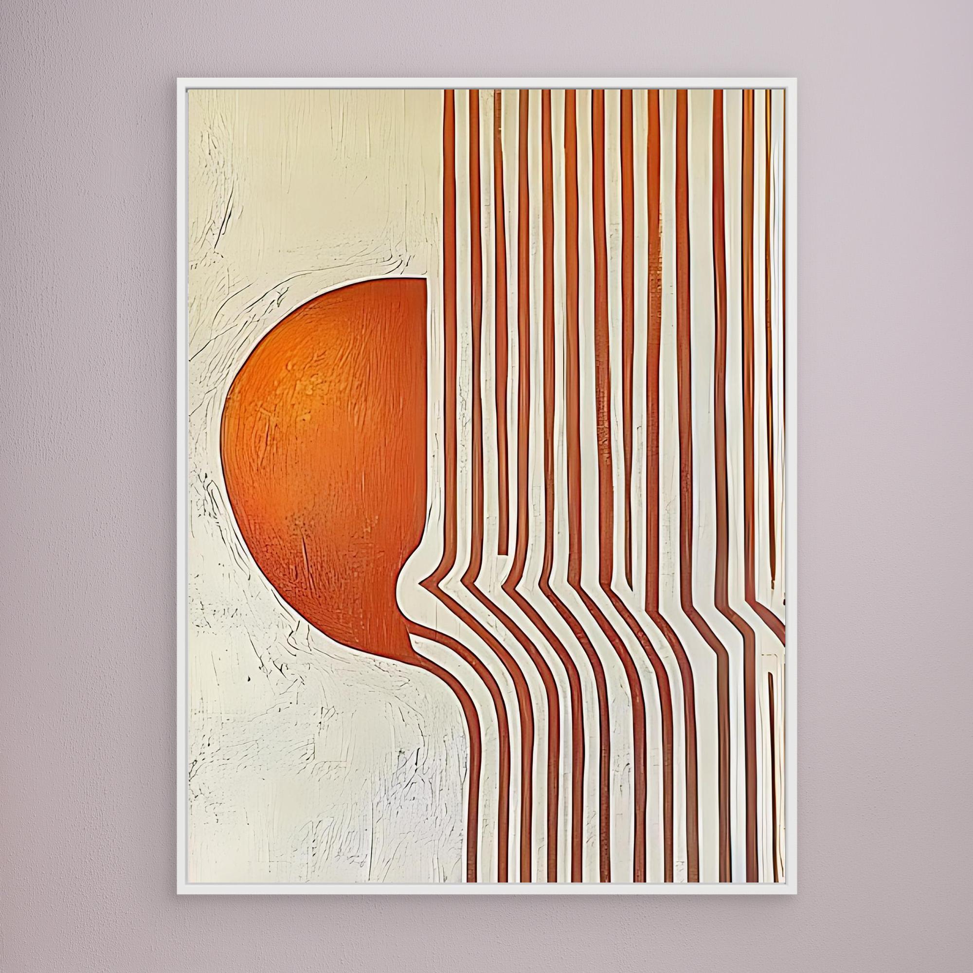 Canvas Print: "Modern Flow" – Minimalist Geometric Abstract Art