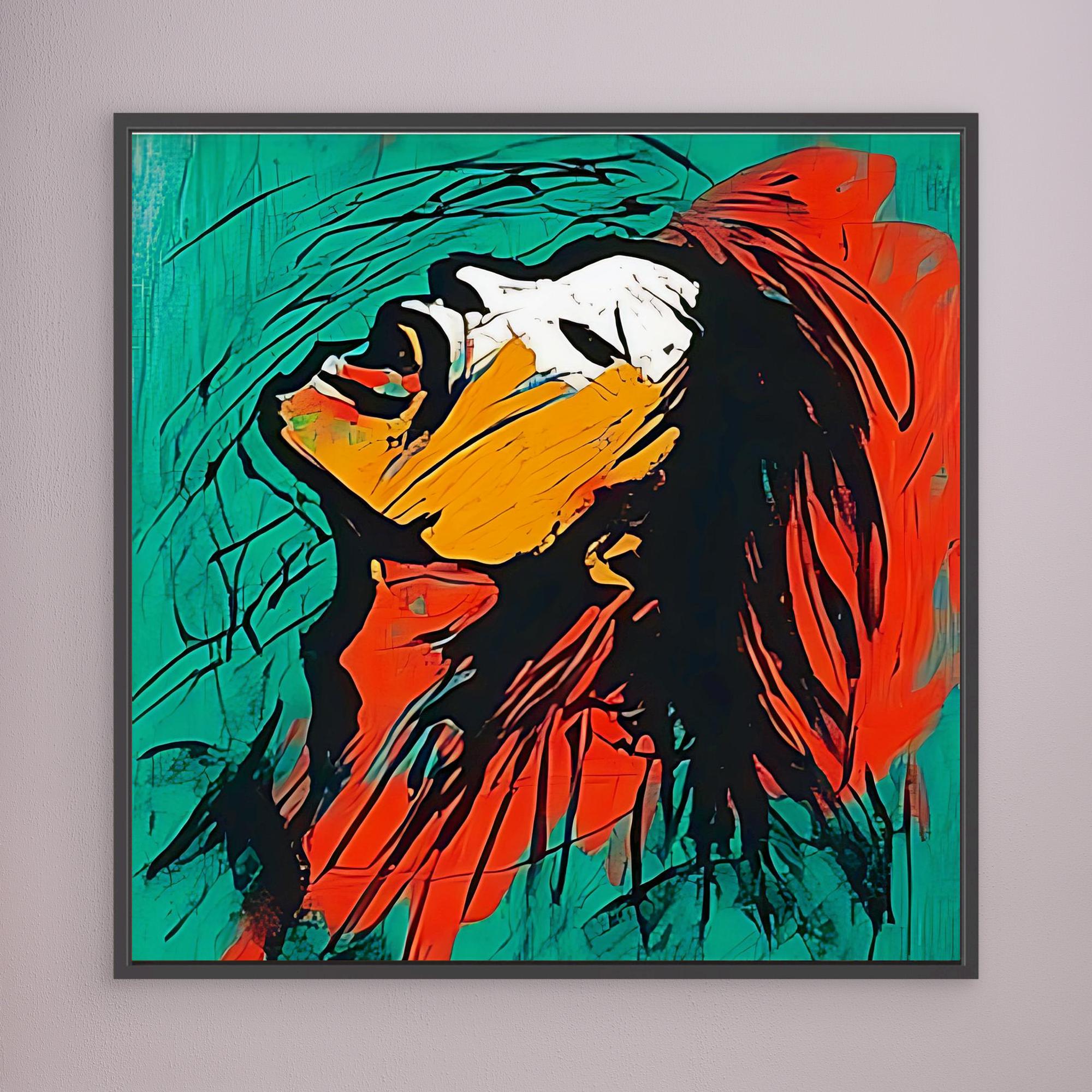 Canvas Print: Unleashed Emotion – Large Canvas Wall Art