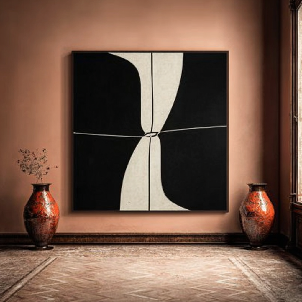 Wabi Sabi Painting – Quiet Divide by Rossetti Art