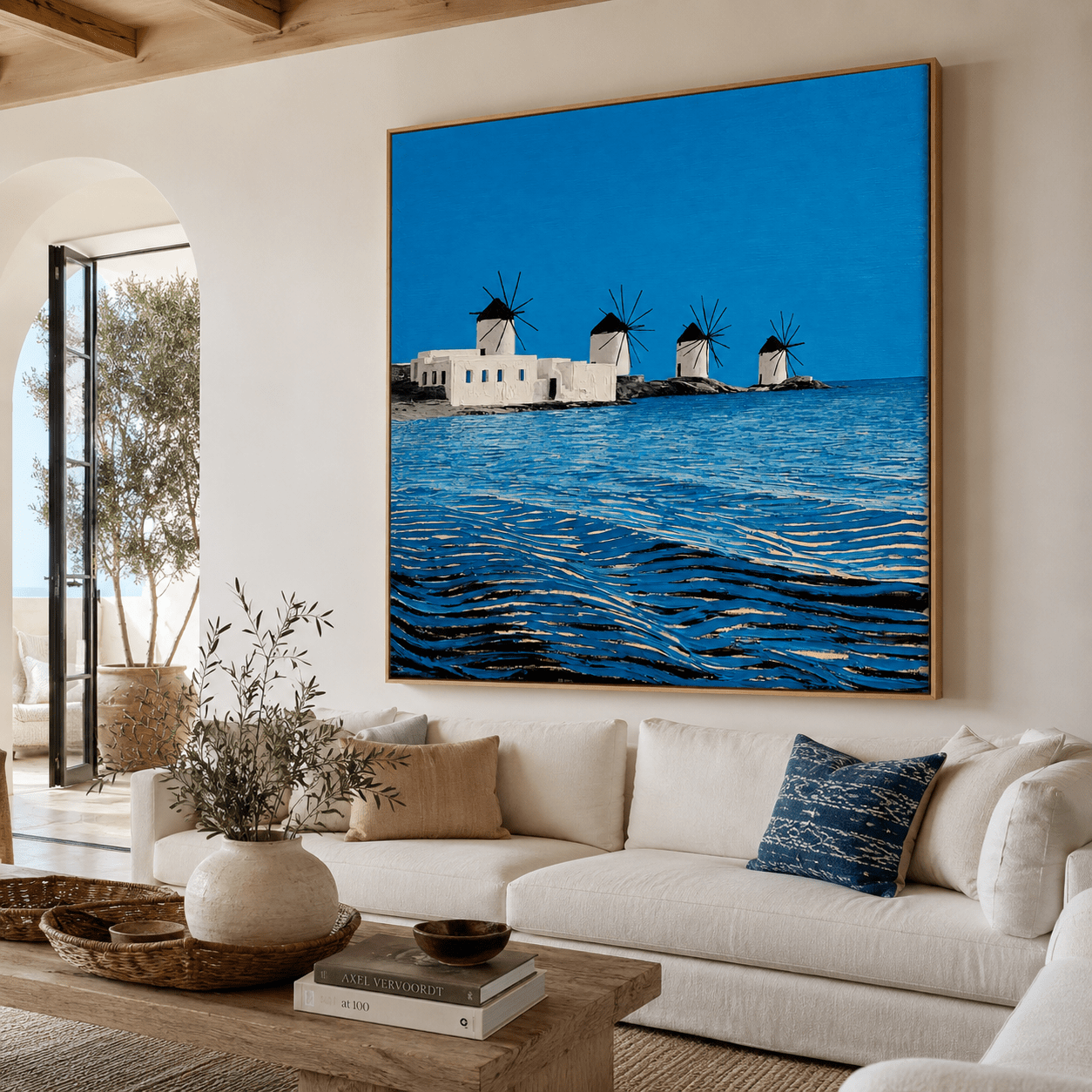 Windmill Wall Art Canvas Print — Kato Mili by Rossetti Art