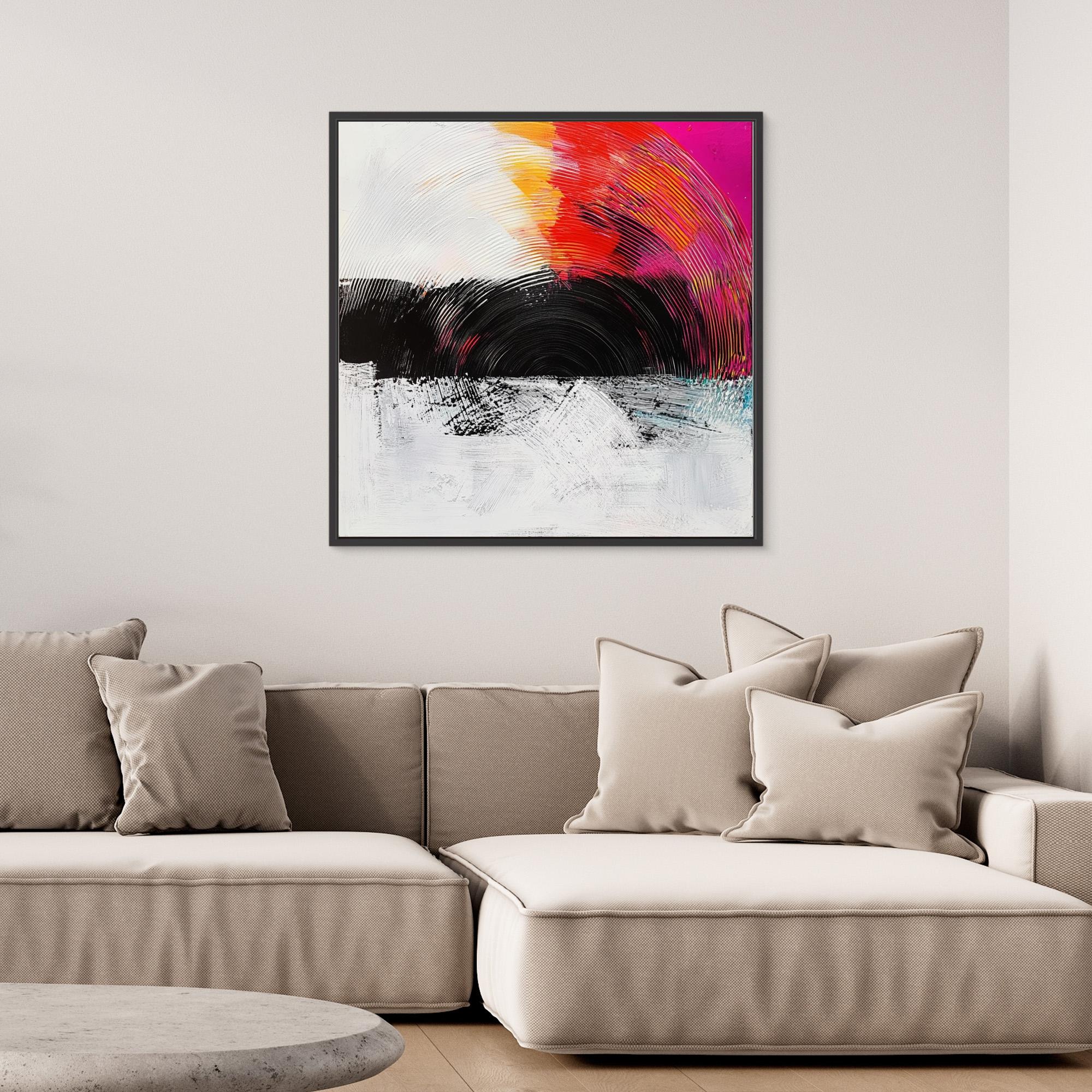 Canvas Print: Radiant Echo - Vibrant Canvas Wall Art