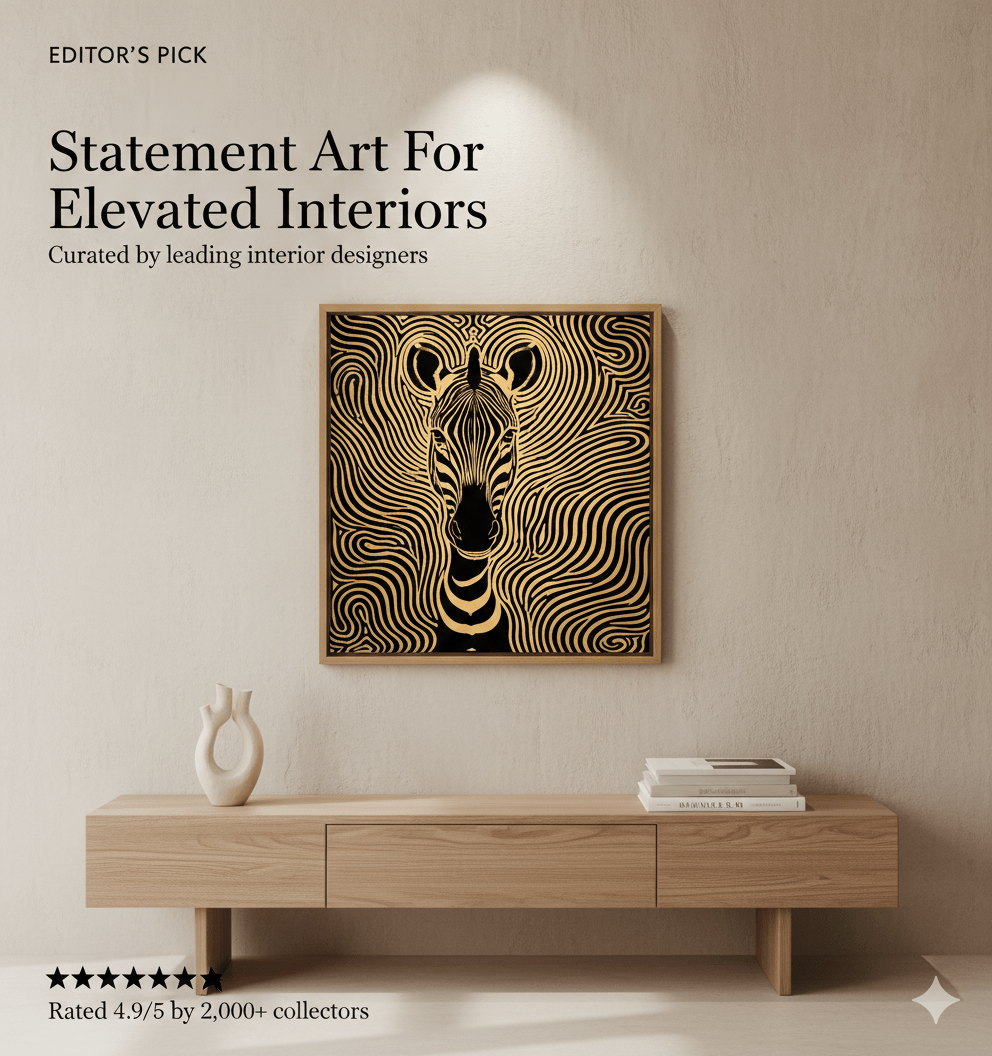 Zebra Print Canvas Wall Art