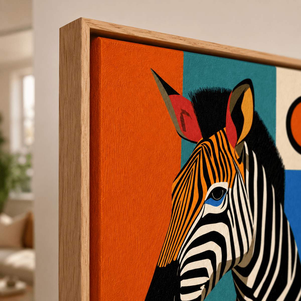 Zebra Wall Art Canvas — Meridian by Rossetti Art