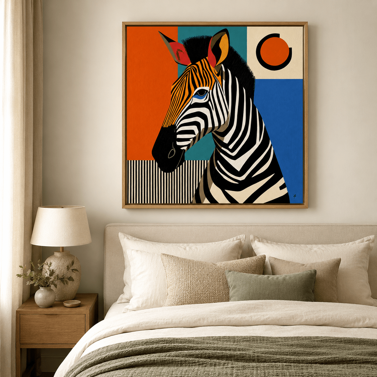 Zebra Wall Art Canvas — Meridian by Rossetti Art