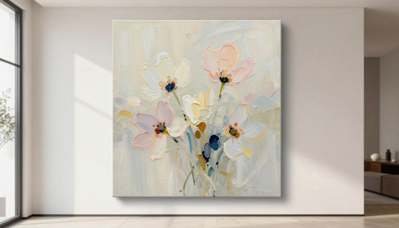 Abstract Floral Canvas Print: Nature's Artistry Reimagined - Chiara Rossetti