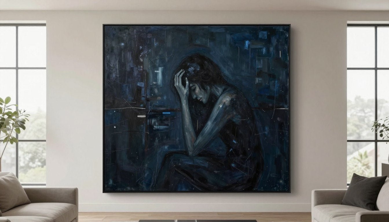 Art Expressing Depression: Transforming Emotional Depth into Powerful Decor - Chiara Rossetti
