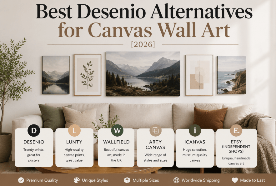 Best Desenio Alternatives for Canvas Wall Art [2026]