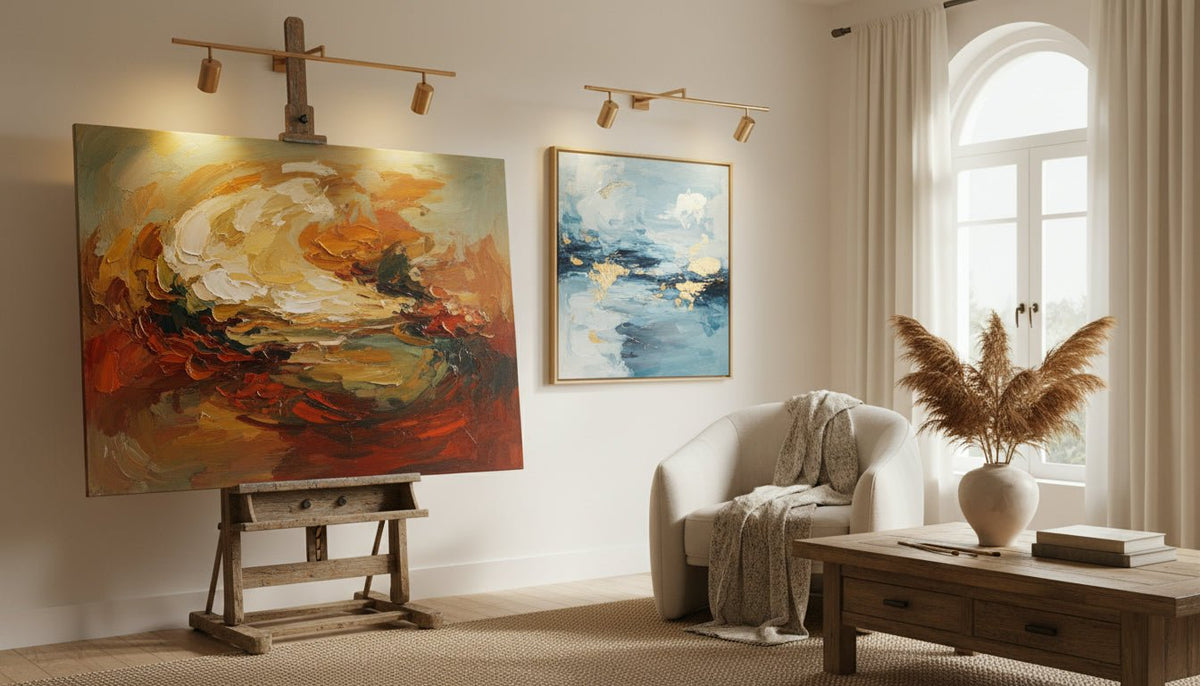 canvas-print-vs-original-painting-art-studio-living-room