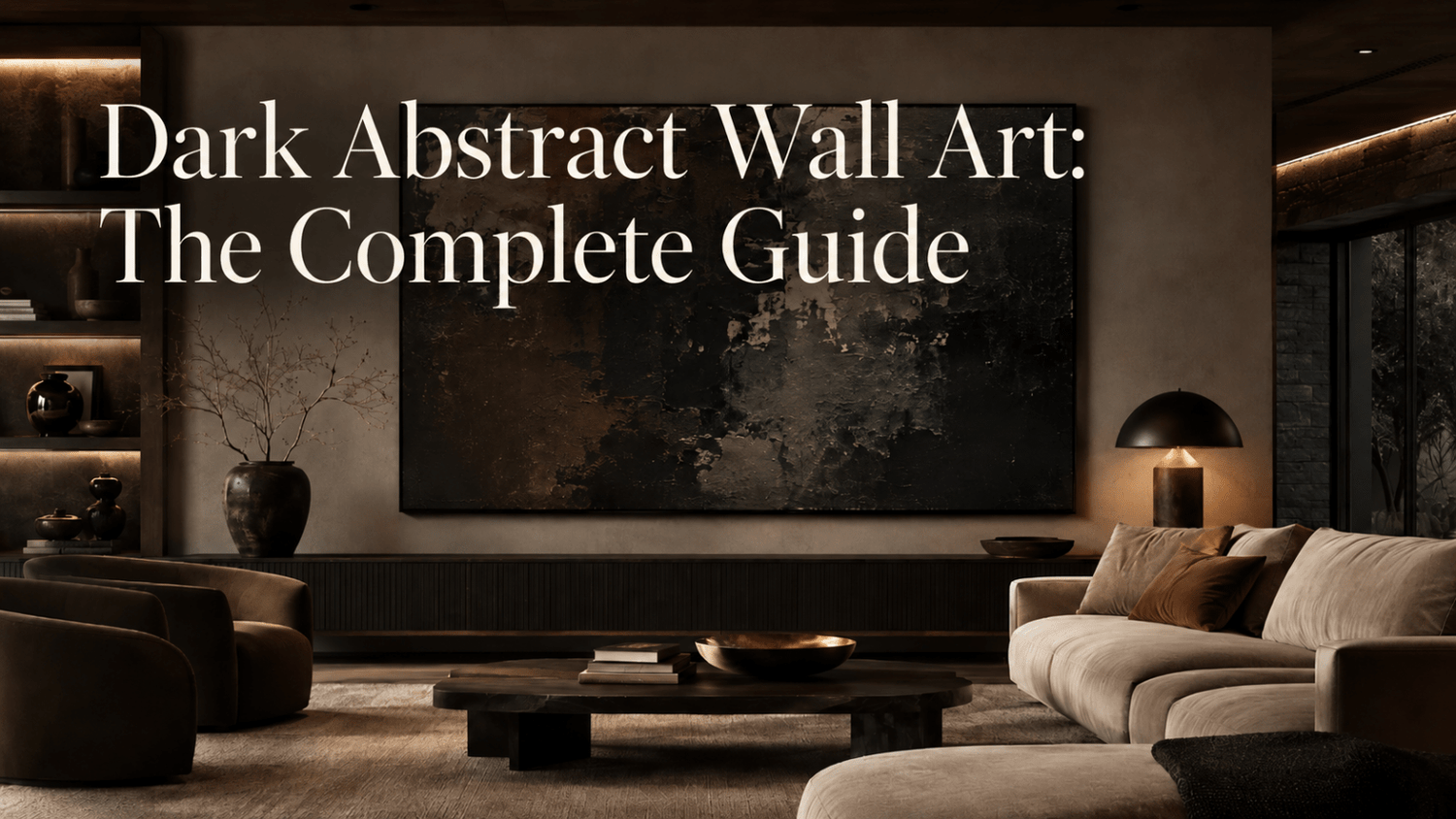Dark Abstract Wall Art