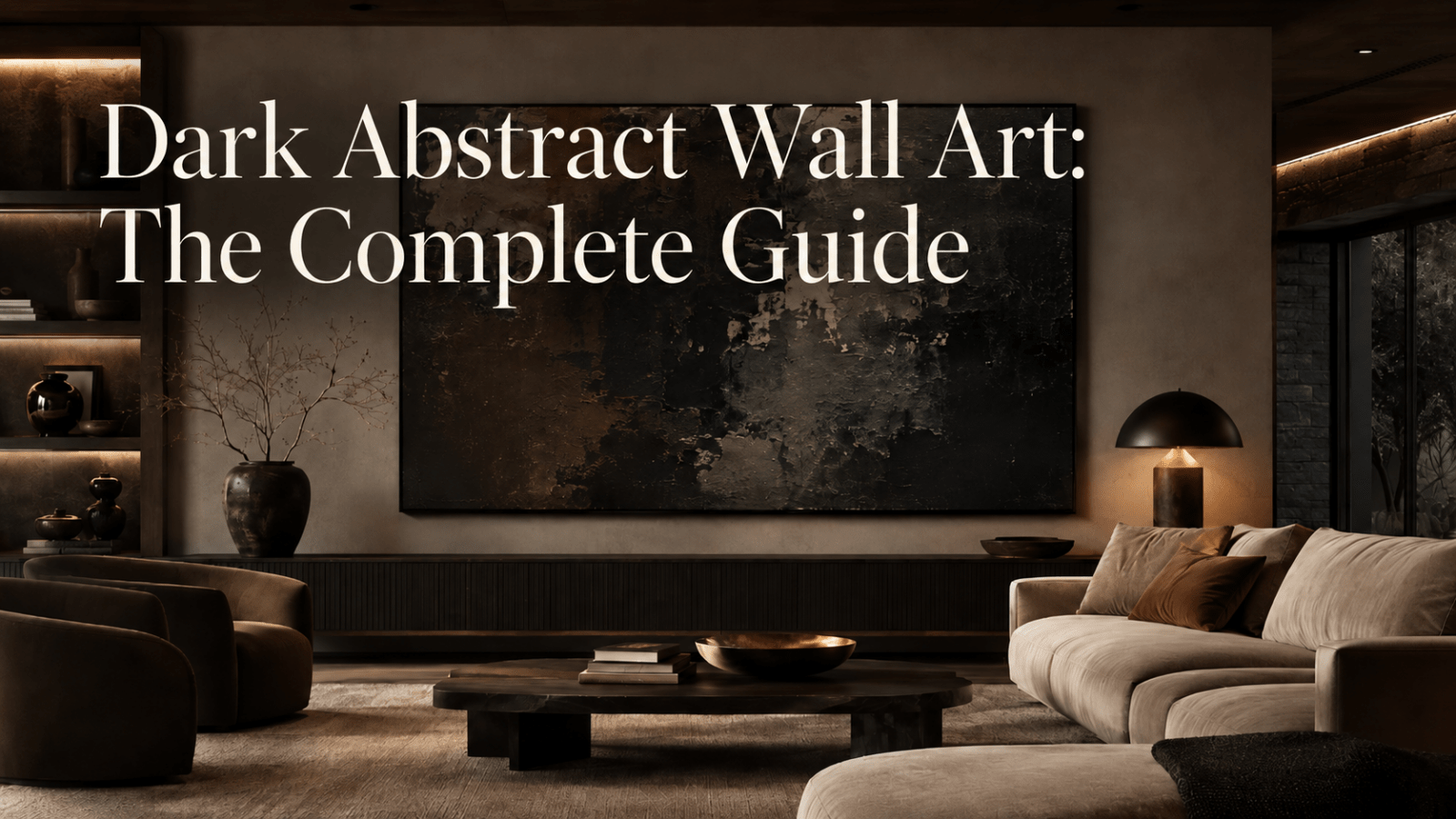 Dark Abstract Wall Art