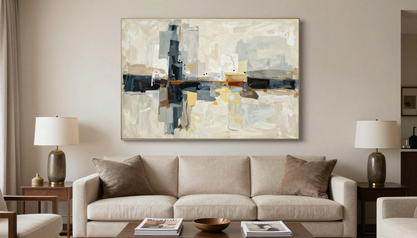 Choosing the right size wall art for a room